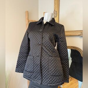 KENNETH COLE NEW YORK Quilted Black Women's Jacket Medium VINTAGE Y2K